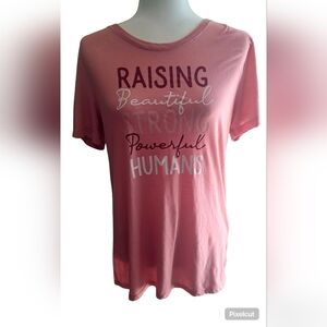 Empowering Pink Size Large Graphic Women's Tee